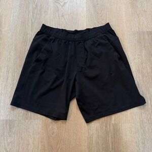 Lululemon Warp Lite Mesh Athletic Shorts Mens Large Black 9 Inch Inseam